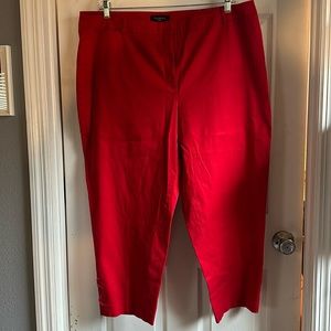 Red #Talbots capri woman 22w #plussize